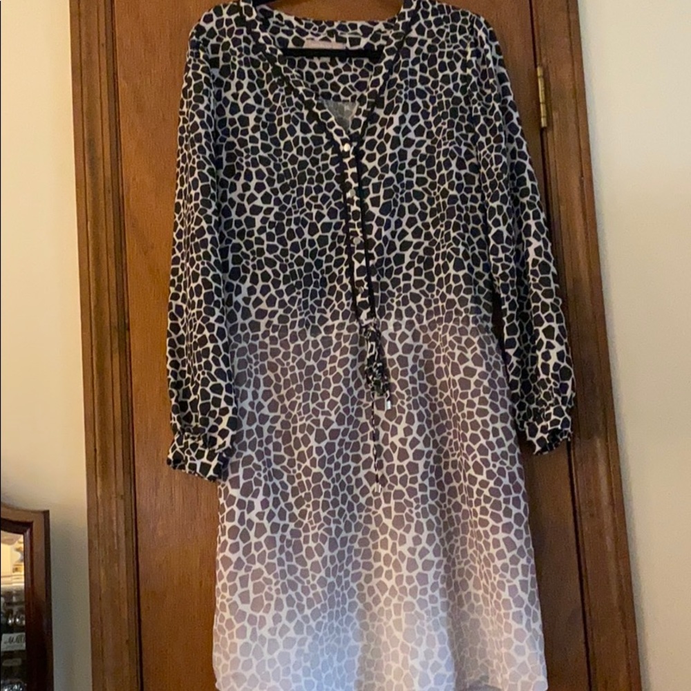 Banana Republic draw string ombré dress